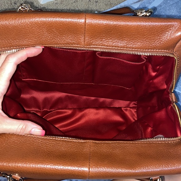 Nwot COACH LARGE PEBBLED LEATHER shoulder bag  MADISON 25170 - Picture 4 of 15